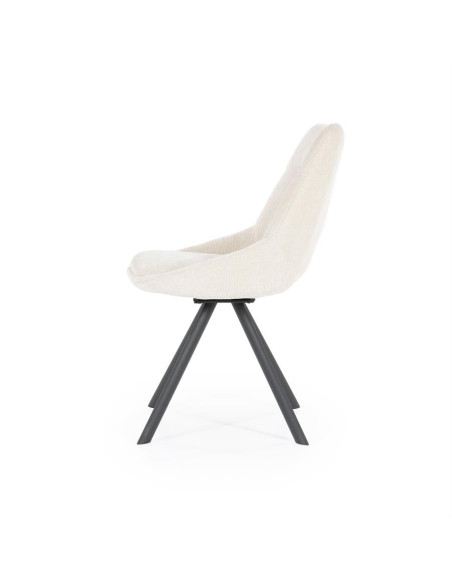 Chaise de repas rembourrée en tissu Bliss