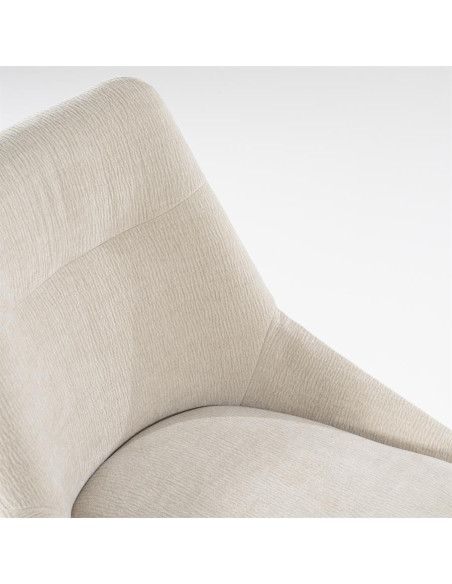 Chaise de repas rembourrée en tissu Bliss