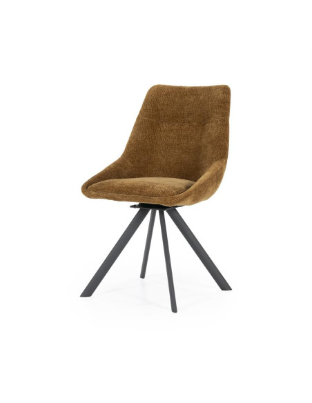 Chaise de repas rembourrée en tissu Bliss
