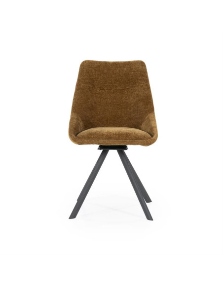 Chaise de repas rembourrée en tissu Bliss