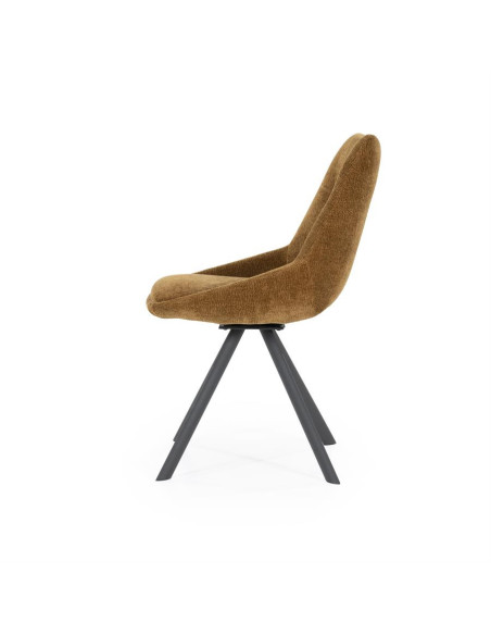 Chaise de repas rembourrée en tissu Bliss