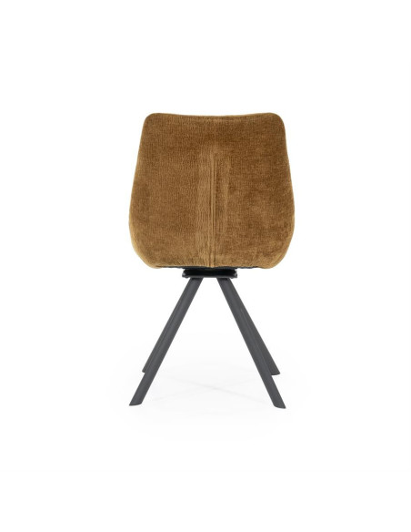 Chaise de repas rembourrée en tissu Bliss