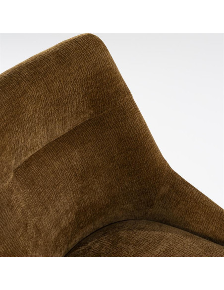 Chaise de repas rembourrée en tissu Bliss