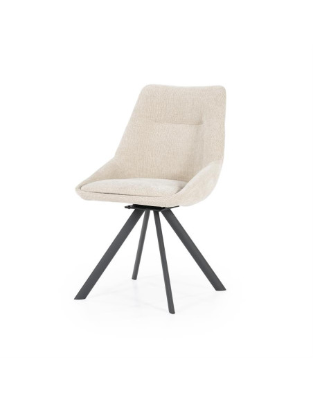 Chaise de repas rembourrée en tissu Bliss