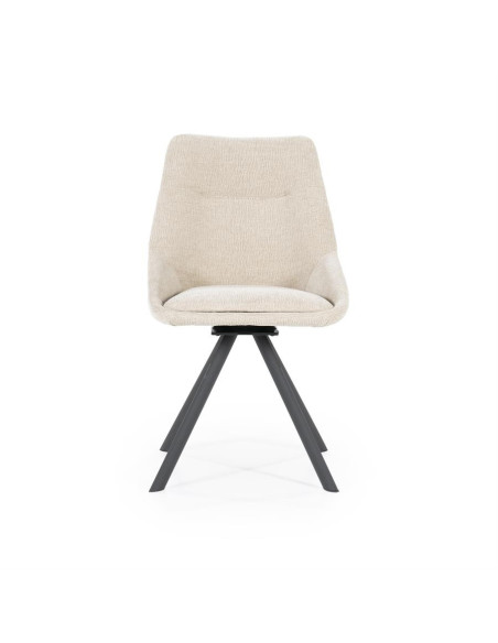 Chaise de repas rembourrée en tissu Bliss