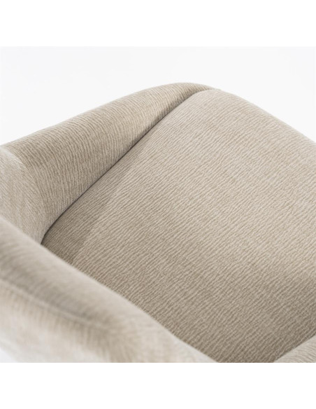 Chaise de repas rembourrée en tissu Bliss