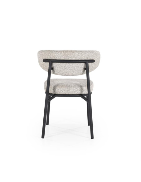 Chaise Design en tissu et métal Jari
