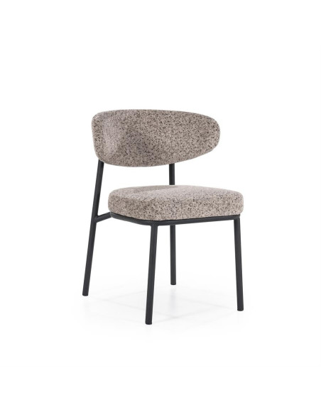 Chaise Design en tissu et métal Jari