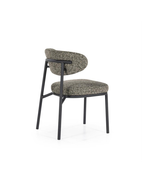 Chaise Design en tissu et métal Jari