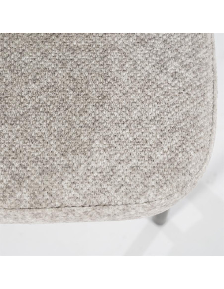 Chaise Design en tissu et métal Jari