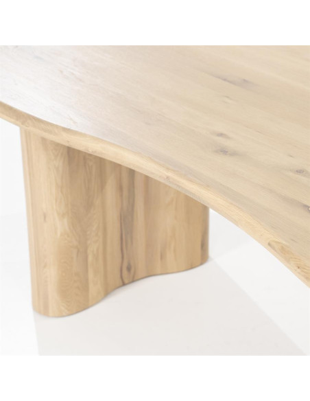Grande table Josh forme haricot 3 m