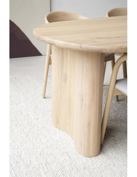 Grande table Josh forme haricot 3 m