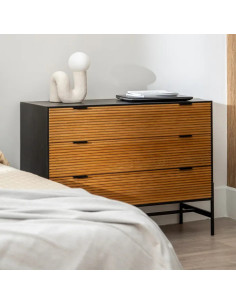 Commode 3 tiroirs en bois...