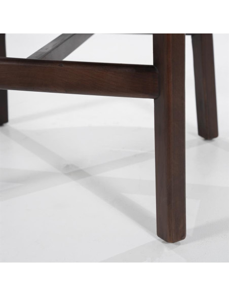 Chaise de bar en bois de chêne et tissu