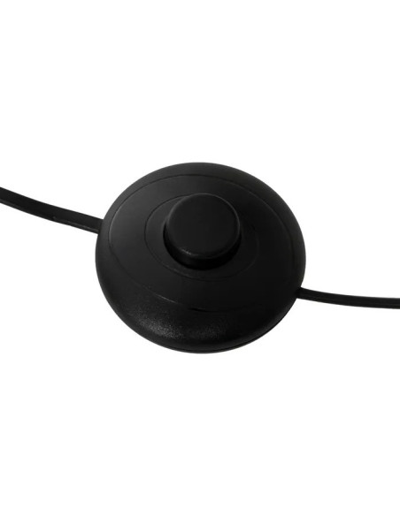 Buffet led en bois naturel et noir 180 cm