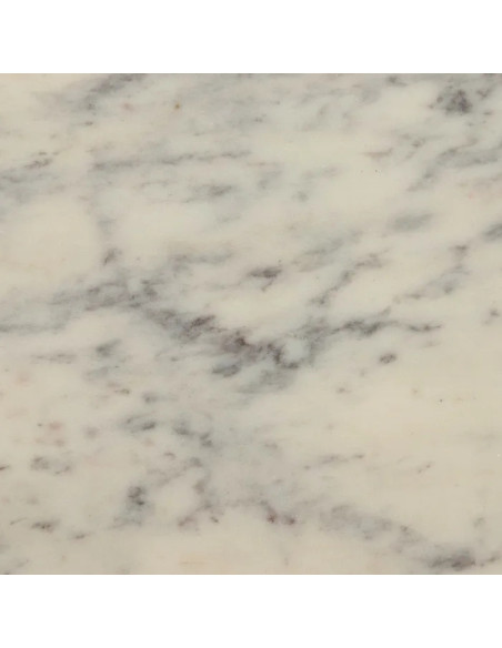 Console en acacia et plateau marbre Maori