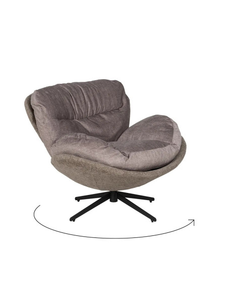 Fauteuil pivotant très confortable Papillon