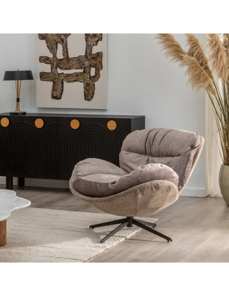 Fauteuil pivotant très confortable Papillon