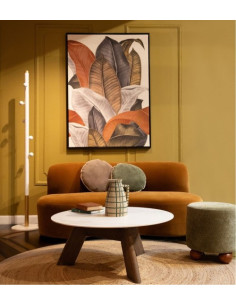 Canapé velours aux courbes...