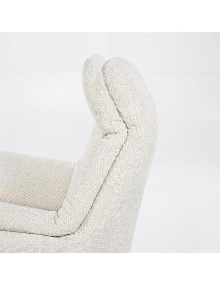 Fauteuil relax inclinable en tissu avec repose pied Salerno