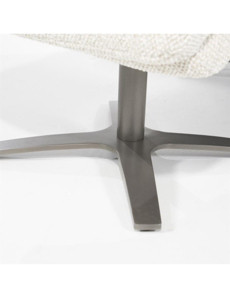 Fauteuil relax inclinable en tissu avec repose pied Salerno