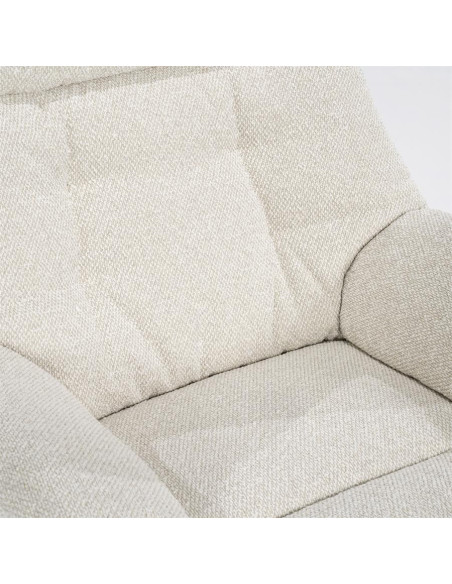 Fauteuil relax inclinable en tissu avec repose pied Salerno