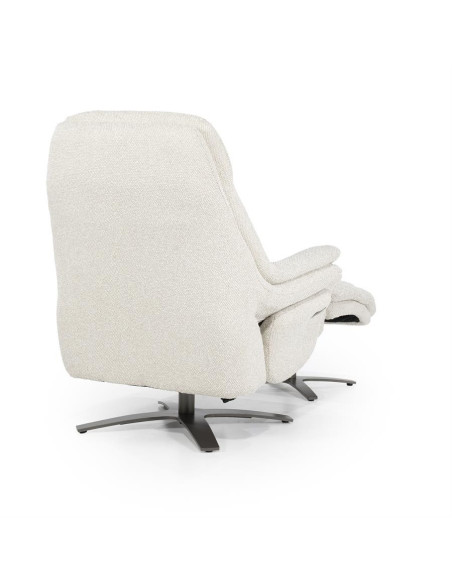 Fauteuil relax inclinable en tissu avec repose pied Salerno