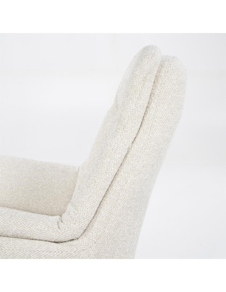 Fauteuil relax inclinable en tissu avec repose pied Salerno