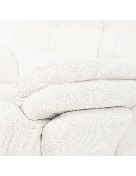 Fauteuil relax inclinable en tissu avec repose pied Salerno