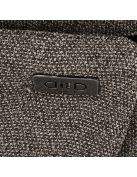 Fauteuil relax inclinable en tissu avec repose pied Salerno