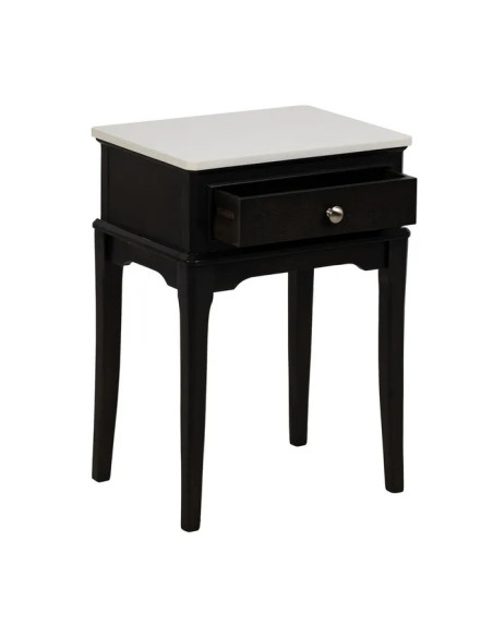 Table de chevet avec plateau en marbre