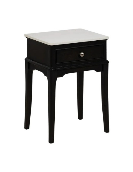 Table de chevet avec plateau en marbre