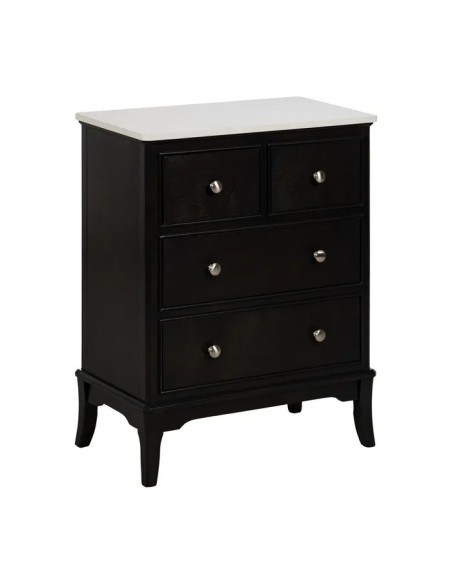 Commode en bois et plateau en marbre véritable