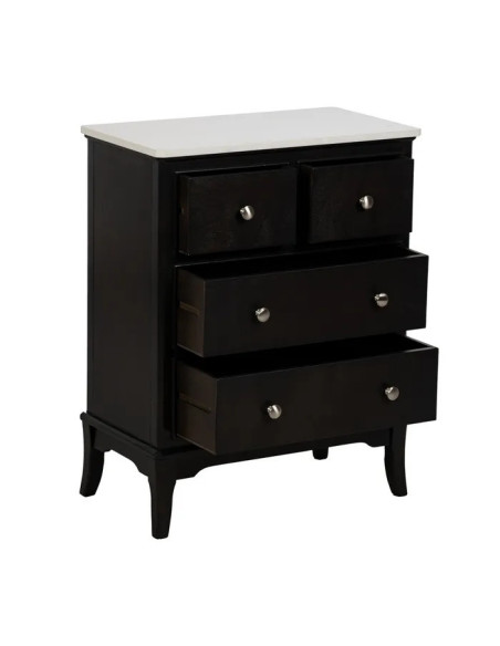 Commode en bois et plateau en marbre véritable