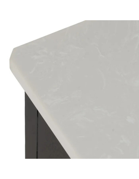 Commode en bois et plateau en marbre véritable