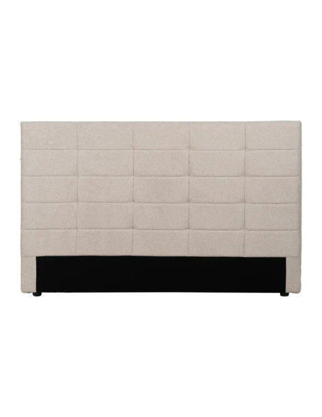 Tête de lit en tissu motifs rectangulaires