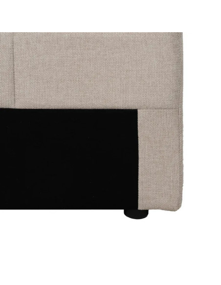 Tête de lit en tissu motifs rectangulaires