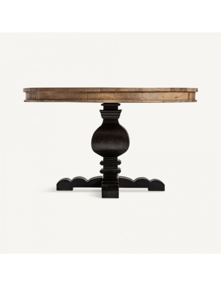 Table de repas ronde en manguier Kehrig