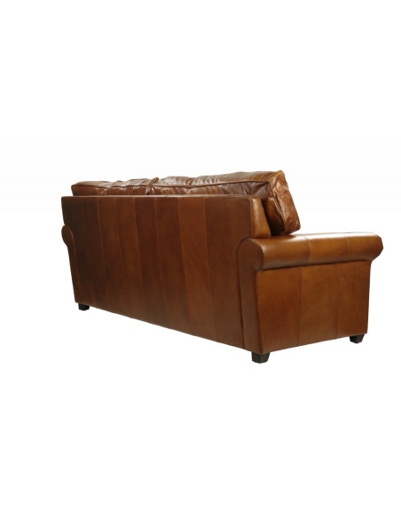 Canapé convertible en cuir véritable Oregon