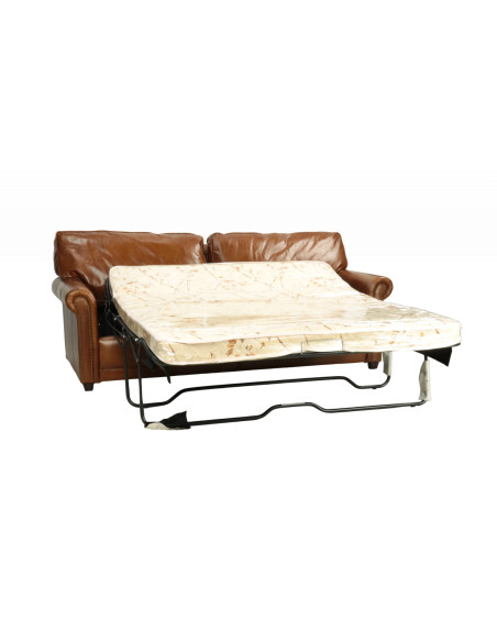 Canapé convertible en cuir véritable Oregon