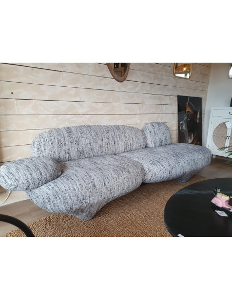 Grand canapé Design en tissu chiné Barkley