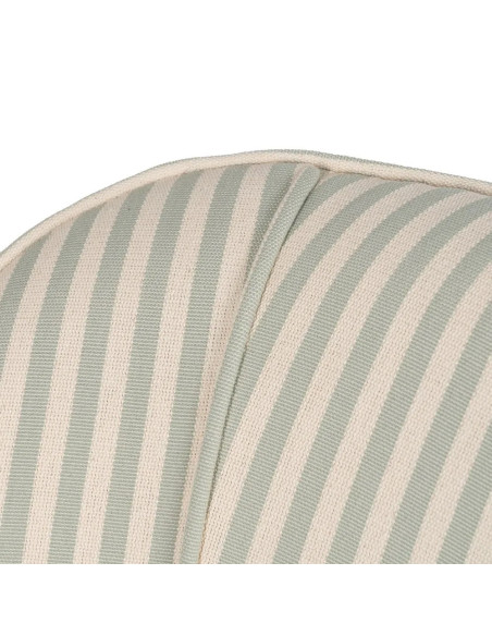 Fauteuil rétro en tissu rayé