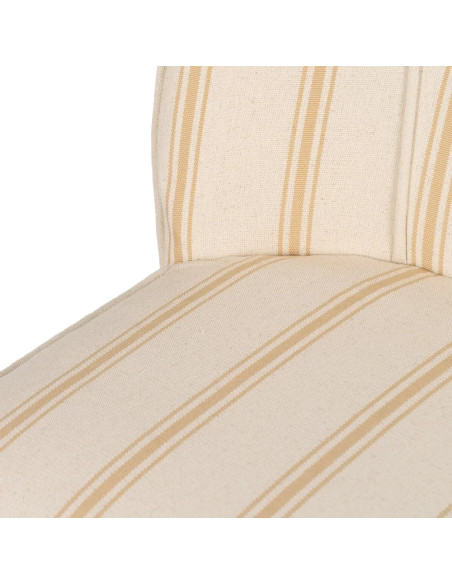 Fauteuil rétro en tissu rayé