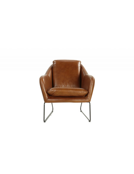 Fauteuil en cuir véritable Majestic