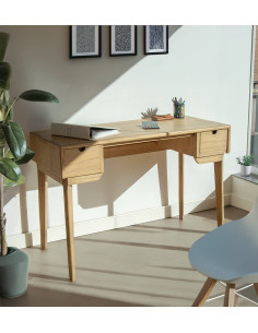 Bureau deux tiroirs et un...