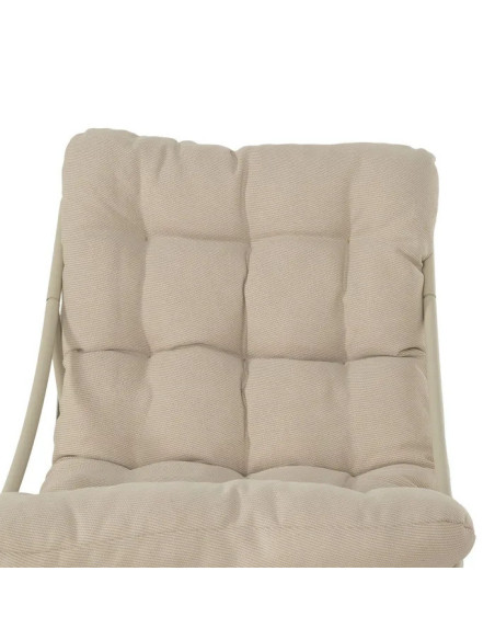 Ensemble de jardin deux chiliennes et une table beige