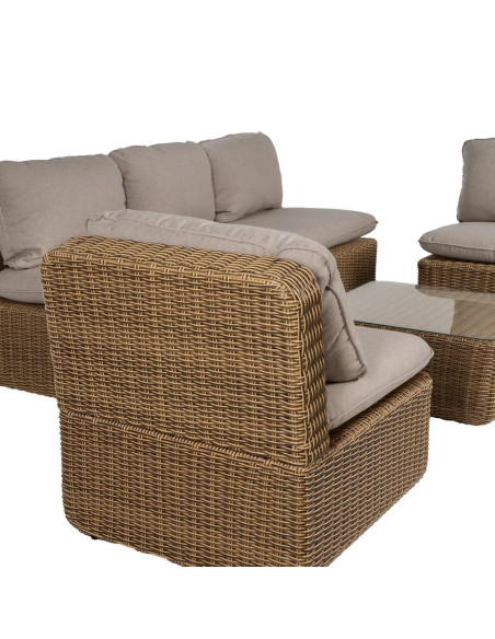 Ensemble de jardin 4 pièces structure en aluminium