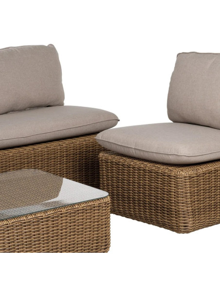 Ensemble de jardin 4 pièces structure en aluminium