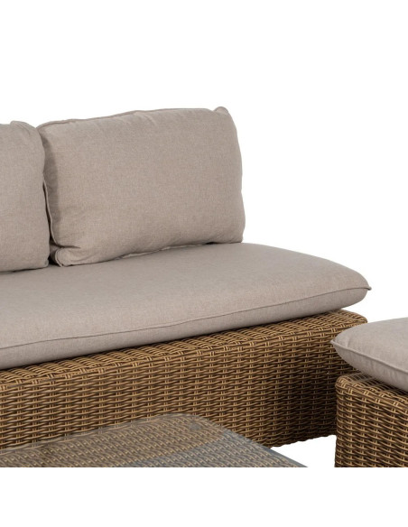 Ensemble de jardin 4 pièces structure en aluminium