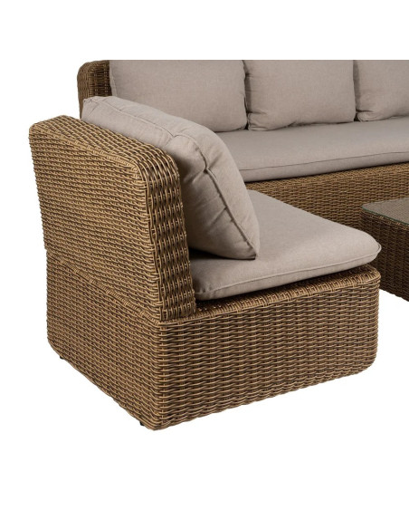 Ensemble de jardin 4 pièces structure en aluminium